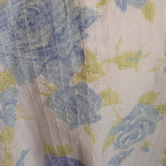 Baby Lulu Begonias blue flower shift dress girls 6 - Picture 3 of 3